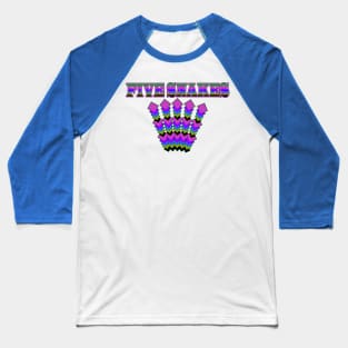 Five Snakes Baseball T-Shirt